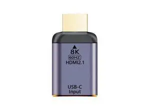 Vszerda USB-C Type C Female Source to HDMI Sink HDTV Adapter 8K@60hz 4K@120hz for Tablet & Phone & Laptop Vszerda USB-C Type C Female Source to HDMI Sink HDTV Adapter 8K@60hz 4K@120hz for Tablet & Phone & Laptop