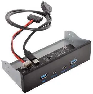 USB-C & USB 3.0 HUB 4 Ports Front Panel to Motherboard 20Pin Connector Cable for 5.25" CD-ROM Bay USB-C & USB 3.0 HUB 4 Ports Front Panel to Motherboard 20Pin Connector Cable for 5.25" CD-ROM Bay