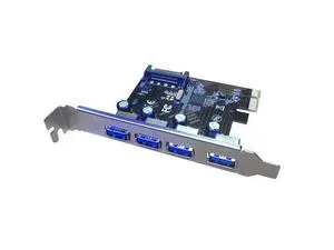 Vszerda PCI-E to USB 3.0 4 Port PCI Express Expansion Card USB3.0 HUB to PCI-E Express Card Adapter 15PIN SATA PCIe Riser Card PCIe Card Vszerda PCI-E to USB 3.0 4 Port PCI Express Expansion Card USB3.0 HUB to PCI-E Express Card Adapter 15PIN SATA PCIe Riser Card PCIe Card