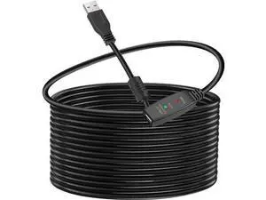 Vszerda USB 3.0 Extension Cable 100 FT, USB 3.0 Extender Male to Female Cord with Compatible with Oculus Quest 2, Rift Sensor, Steam VR, Gaming PC, Printer 100 ft. Vszerda USB 3.0 Extension Cable 100 FT, USB 3.0 Extender Male to Female Cord with Compatible with Oculus Quest 2, Rift Sensor, Steam VR, Gaming PC, Printer 100 ft.
