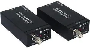 1080P HDMI Over Single Coaxial Extender (Transmitter + Receiver) with IR Coaxial Cable, Signal Range up to 100m 1080P HDMI Over Single Coaxial Extender (Transmitter + Receiver) with IR Coaxial Cable, Signal Range up to 100m