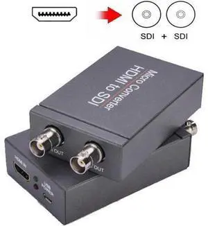 Vszerda HDMI to SDI Converter,HDMI to SDI Adapter 1080P HDMI in to Two SDI Output SD-SDI HD-SDI 3G-SDI Video Converter Adapter for SDI Monitor HDTV Vszerda HDMI to SDI Converter,HDMI to SDI Adapter 1080P HDMI in to Two SDI Output SD-SDI HD-SDI 3G-SDI Video Converter Adapter for SDI Monitor HDTV
