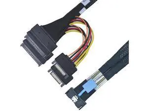 Vszerda PCIe 4.0 MCIO x8 to 2 x SFF-8639 Cable for U.2 NVMe SSD with 15Pin Power, 1.6ft(50 cm) Vszerda PCIe 4.0 MCIO x8 to 2 x SFF-8639 Cable for U.2 NVMe SSD with 15Pin Power, 1.6ft(50 cm)