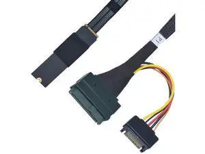 Vszerda PCIe 5.0 M.2 to U.2 Adapter, M.2 to SFF-8639 U.2 NVMe SSD Cable with 15Pin Power, Left Exit, 1.6ft (50cm) Vszerda PCIe 5.0 M.2 to U.2 Adapter, M.2 to SFF-8639 U.2 NVMe SSD Cable with 15Pin Power, Left Exit, 1.6ft (50cm)