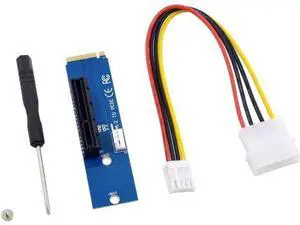 M2 riser NGFF M.2 to PCI-E 4X 1X Riser Card M2 M Key to PCIe Adapter Converter with 4Pin Power Cable For PCI Express Extender M2 riser NGFF M.2 to PCI-E 4X 1X Riser Card M2 M Key to PCIe Adapter Converter with 4Pin Power Cable For PCI Express Extender