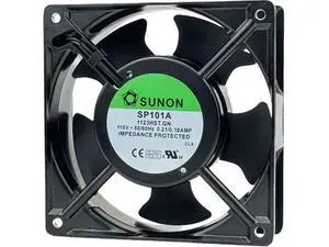 for SUNON SP101A-1123HST.GN Cooling Fan,115V 50/60Hz 0.21/0.18AMP 120X120×38mm Dual Ball Bearing Cooling Fan,2900RPM 2-pin Connector for SUNON SP101A-1123HST.GN Cooling Fan,115V 50/60Hz 0.21/0.18AMP 120X120×38mm Dual Ball Bearing Cooling Fan,2900RPM 2-pin Connector