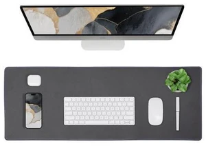 Waterproof Mouse Pad with Durable Stitched Edge, XL Gaming Keyboard Pad, Non-Slip Rubber Base Mouse Mat, Desk pad for Gamer, Office & Home, Dark Gray Mousepad 31.5''x 11.8''x 0.12'' Waterproof Mouse Pad with Durable Stitched Edge, XL Gaming Keyboard Pad, Non-Slip Rubber Base Mouse Mat, Desk pad for Gamer, Office & Home, Dark Gray Mousepad 31.5''x 11.8''x 0.12''