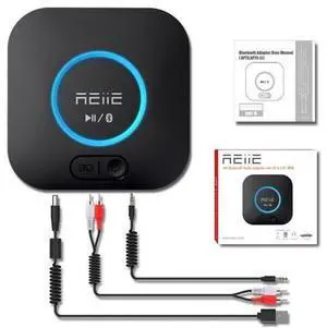 Audio Bluetooth Receiver,HiFi Wireless Audio Adapter,Bluetooth 4.2 Receiver with 3D Surround AptX Low Latency for Home and Car Music Stereo Streaming (Pair 2 at Once) Audio Bluetooth Receiver,HiFi Wireless Audio Adapter,Bluetooth 4.2 Receiver with 3D Surround AptX Low Latency for Home and Car Music Stereo Streaming (Pair 2 at Once)