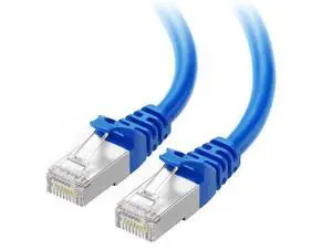 Cable Matters 10Gbps Snagless Shielded Cat 6A Ethernet Cable - 50ft, Cat 6A Cable, Cat6A Cord, Ethernet Cord, Blue Cable Matters 10Gbps Snagless Shielded Cat 6A Ethernet Cable - 50ft, Cat 6A Cable, Cat6A Cord, Ethernet Cord, Blue