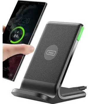 Wireless Charger 15W Fast Qi Certified Wireless Charging Station with Sleep-Friendly Adaptive Light Compatible with iPhone 17 16 15 14 13 12 Pro Max Galaxy S25 S24 S23 Note 20 Google etc Wireless Charger 15W Fast Qi Certified Wireless Charging Station with Sleep-Friendly Adaptive Light Compatible with iPhone 17 16 15 14 13 12 Pro Max Galaxy S25 S24 S23 Note 20 Google etc