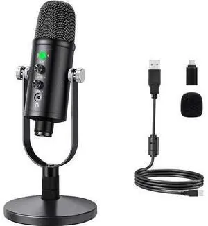 USB Microphone Metal Condenser Mic:Plug&Play Gaming Microphones on PC,Mac,Twitch and YouTube,Recording Microphone Computer PC Mic for Streaming,Podcasting USB Microphone Metal Condenser Mic:Plug&Play Gaming Microphones on PC,Mac,Twitch and YouTube,Recording Microphone Computer PC Mic for Streaming,Podcasting
