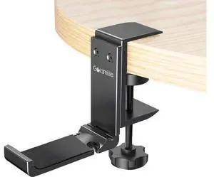 Aluminum Headphone Stand Hanger Foldable with Cable Clip - Goldmille Headset Holder Clamp Hook Under Desk, Save Your Space While Working & Gaming Aluminum Headphone Stand Hanger Foldable with Cable Clip - Goldmille Headset Holder Clamp Hook Under Desk, Save Your Space While Working & Gaming