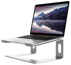 Laptop Stand for Desk, Aluminum Computer Riser, Ergonomic Notebook Holder, Detachable Metal Laptops Elevator, PC Cooling Mount Support 10 to 15.6 Inches Notebook, Silver Laptop Stand for Desk, Aluminum Computer Riser, Ergonomic Notebook Holder, Detachable Metal Laptops Elevator, PC Cooling Mount Support 10 to 15.6 Inches Notebook, Silver