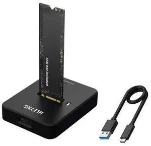 M.2 NVMe to USB Adapter, External NVMe SSD Reader 10Gbps M.2 Enclosure Adapter for PCIe NVMe and M.2 SATA SSDs M.2 NVMe to USB Adapter, External NVMe SSD Reader 10Gbps M.2 Enclosure Adapter for PCIe NVMe and M.2 SATA SSDs