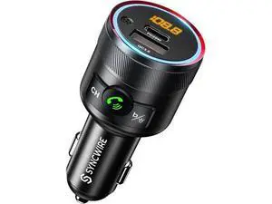Syncwire Bluetooth 5.4 FM Transmitter for Car, 38W PD&QC3.0 Dual USB Charging Bluetooth Car Adapter Microphone & Bass Sound MP3 Music Player FM Kit with Hands-Free Calling Syncwire Bluetooth 5.4 FM Transmitter for Car, 38W PD&QC3.0 Dual USB Charging Bluetooth Car Adapter Microphone & Bass Sound MP3 Music Player FM Kit with Hands-Free Calling