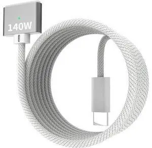 140W USB-C to Magnetic 3 Cable 6.6FT/2M Compatible with Magsafe Charging Cable for MacBook Air 2024 M3 13 15 Air 2022/2023 M2 Pro 2023 M2 Pro & Max 14 16 Pro 2021 M1 & Max 14 16 White 140W USB-C to Magnetic 3 Cable 6.6FT/2M Compatible with Magsafe Charging Cable for MacBook Air 2024 M3 13 15 Air 2022/2023 M2 Pro 2023 M2 Pro & Max 14 16 Pro 2021 M1 & Max 14 16 White