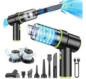 CODN Handheld Car Vacuum Portable Cordless, 12000PA Handheld Air Duster with Multi-Nozzles and LED Light, Mini Hand Held Vacuum Rechargeable for Home, Car, Office, Pet Hair CODN Handheld Car Vacuum Portable Cordless, 12000PA Handheld Air Duster with Multi-Nozzles and LED Light, Mini Hand Held Vacuum Rechargeable for Home, Car, Office, Pet Hair