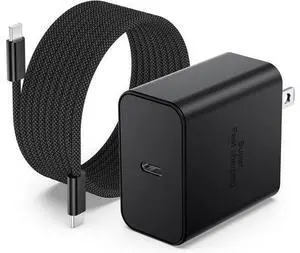 45W Super Fast Charger USB C 45 Watt USB C Wall Charger Super Fast Charging Block with 100W 6FT USBC Cable for Galaxy S25 S24 S23 S22 S21 Ultra/Plus Tab S10 S9 iPad iPhone 17/16/15 Pro Max MacBook 45W Super Fast Charger USB C 45 Watt USB C Wall Charger Super Fast Charging Block with 100W 6FT USBC Cable for Galaxy S25 S24 S23 S22 S21 Ultra/Plus Tab S10 S9 iPad iPhone 17/16/15 Pro Max MacBook