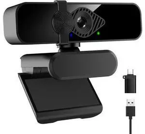 2K Ultra HD Webcam, Computer Camera for PC Monitor Laptop Desktop - External Web Cameras with Microphone, USB C Adapter, Privacy Cover for Video Conferencing, Streaming & Online Learning 2K Ultra HD Webcam, Computer Camera for PC Monitor Laptop Desktop - External Web Cameras with Microphone, USB C Adapter, Privacy Cover for Video Conferencing, Streaming & Online Learning