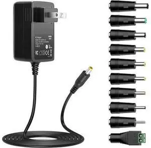 12V 3A 2.5A AC DC Power Adapter Supply Cord Wall Charger for 12 Volt Electronics - 3000mA Max. 12V 3A 2.5A AC DC Power Adapter Supply Cord Wall Charger for 12 Volt Electronics - 3000mA Max.
