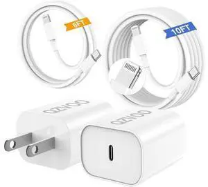 (6ft+10ft) iPhone Charger Fast Charging for iPhone 14 13 12 Fast Charger,20W USB C Wall Charger with Type C to Lightning Cord for i Phone 13/14/12 Pro Max Plus/11,iPad-2Pack (6ft+10ft) iPhone Charger Fast Charging for iPhone 14 13 12 Fast Charger,20W USB C Wall Charger with Type C to Lightning Cord for i Phone 13/14/12 Pro Max Plus/11,iPad-2Pack