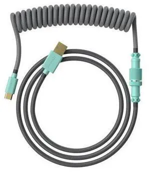 Ranked Coiled Keyboard Cable | Handcrafted Double-Sleeved Braided Cable | USB Type C to A | 5-Pin Aviator Connector for Custom Mechanical Gaming Keyboard | Support Fast Charge 20W (Dolch) Ranked Coiled Keyboard Cable | Handcrafted Double-Sleeved Braided Cable | USB Type C to A | 5-Pin Aviator Connector for Custom Mechanical Gaming Keyboard | Support Fast Charge 20W (Dolch)