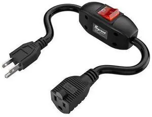 Inline On/Off Switch Extension Cord, 3-Prong Household Switchable Power Cord, Heavy Duty 23A 125V,16A 250V Double Break Switch Extension Cord, 40CM Cord,40CM Inline On/Off Switch Extension Cord, 3-Prong Household Switchable Power Cord, Heavy Duty 23A 125V,16A 250V Double Break Switch Extension Cord, 40CM Cord,40CM