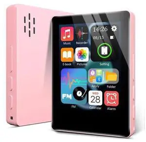 Mini HiFi Bluetooth MP3 Player for , 32GB Portable Audio Player with FM Radio, Digital MP3 Music Player with Bluetooth, Built in Speaker, SD Card Expandable 512GB(Pink) Mini HiFi Bluetooth MP3 Player for , 32GB Portable Audio Player with FM Radio, Digital MP3 Music Player with Bluetooth, Built in Speaker, SD Card Expandable 512GB(Pink)