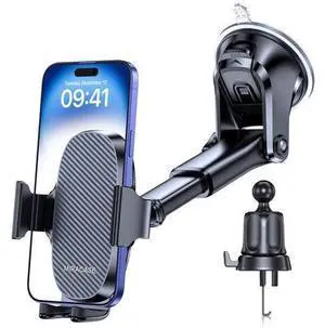 Phone Holders for Your Car, Universal Car Phone Holder Mount for Car Dashboard Air Vent Windshield, Hands Free Cell Phonen Car Mount Compatible with iPhone Android and All Smartphones Phone Holders for Your Car, Universal Car Phone Holder Mount for Car Dashboard Air Vent Windshield, Hands Free Cell Phonen Car Mount Compatible with iPhone Android and All Smartphones
