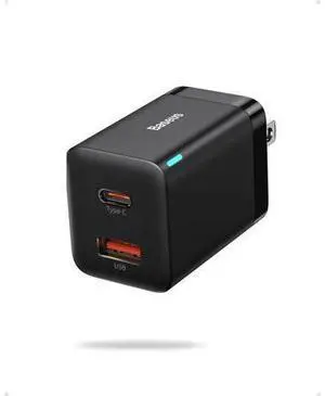 Baseus 30W Dual Port USB C PD Charger Block, Foldable PPS GaN Fast Charger Power Adapter for iPhone 17/16 Pro Max, Galaxy S25 Ultra/S24, Google Pixel, iPad Pro, Black Baseus 30W Dual Port USB C PD Charger Block, Foldable PPS GaN Fast Charger Power Adapter for iPhone 17/16 Pro Max, Galaxy S25 Ultra/S24, Google Pixel, iPad Pro, Black