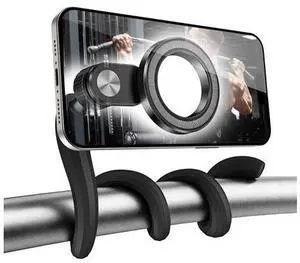 Flexible Gym Phone Holder for Peloton Treadmill Spin Bike - Gooseneck Magnetic Phone Mount for iPhone MagSafe Samsung, Wrap Around Phone Stand for Stroller/Desk/Shopping/Women Men Gym Gifts Flexible Gym Phone Holder for Peloton Treadmill Spin Bike - Gooseneck Magnetic Phone Mount for iPhone MagSafe Samsung, Wrap Around Phone Stand for Stroller/Desk/Shopping/Women Men Gym Gifts