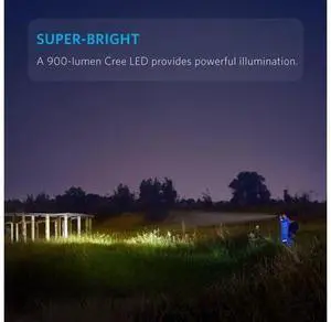 Rechargeable Bolder LC90 LED Flashlight Pocket-Sized Torch with Super Bright 900 Lumens CREE LED IPX5 Water-Resistant Zoomable 5 Light Modes Rechargeable Bolder LC90 LED Flashlight Pocket-Sized Torch with Super Bright 900 Lumens CREE LED IPX5 Water-Resistant Zoomable 5 Light Modes