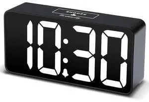 DreamSky Compact Digital Alarm Clock with USB Charging Port, 0-100% Brightness Dimmer, Large Bold Number Display, Adjustable Alarm Volume, 12/24Hr, Snooze, Small Desk Clocks for Bedroom Bedside DreamSky Compact Digital Alarm Clock with USB Charging Port, 0-100% Brightness Dimmer, Large Bold Number Display, Adjustable Alarm Volume, 12/24Hr, Snooze, Small Desk Clocks for Bedroom Bedside