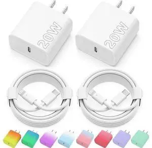 iPhone Charger Fast Charging USB C Charger iPhone 14 Charger 2 Pack 20W USB C Wall Charger Block with 2 Pack 6FT USB C to Lightning Cable for iPhone 14 13 12 11 Pro Max XR XS X iPad iPhone Charger Fast Charging USB C Charger iPhone 14 Charger 2 Pack 20W USB C Wall Charger Block with 2 Pack 6FT USB C to Lightning Cable for iPhone 14 13 12 11 Pro Max XR XS X iPad
