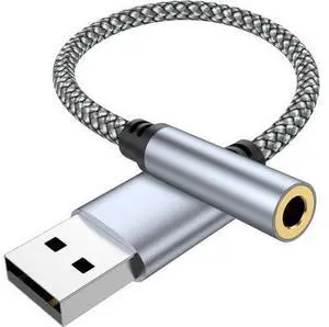 USB to 3.5mm Jack Audio Adapter USB to Audio Aux Cable External Stereo Sound Card USB to 3.5mm TRRS Female Headset for PS4/PS5/Headphone/Mac/Linux/Laptop/Desktops/Docking Station USB to 3.5mm Jack Audio Adapter USB to Audio Aux Cable External Stereo Sound Card USB to 3.5mm TRRS Female Headset for PS4/PS5/Headphone/Mac/Linux/Laptop/Desktops/Docking Station