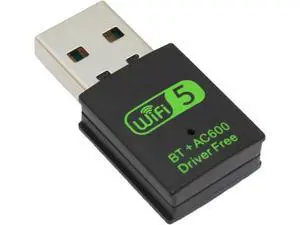 Mini WiFi Dongle | USB Bluetooth WiFi Receiver Driver Dual Band Network Card 600Mbps Dual Band 2.4 | 5Ghz Wireless Network External Receiver |for PC | Laptop | Desktop Mini WiFi Dongle | USB Bluetooth WiFi Receiver Driver Dual Band Network Card 600Mbps Dual Band 2.4 | 5Ghz Wireless Network External Receiver |for PC | Laptop | Desktop