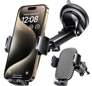 Car Phone Holder Mount Phone Mount for Car Windshield Dashboard Air Vent Universal Hands Free Automobile Cell Phone Holder Fit for iPhone Smartphone Carbon Fiber Car Phone Holder Mount Phone Mount for Car Windshield Dashboard Air Vent Universal Hands Free Automobile Cell Phone Holder Fit for iPhone Smartphone Carbon Fiber