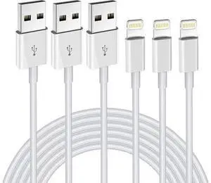 iPhone Charger 3Pack 6FT MFi Certified USB A to Lightning Cable Fast Charging Cords Charger Compatible with iPhone 14 13 12 11 XS XR X Pro Max Mini 8 7 6S 6 Plus 5S SE iPad iPod Airpods iPhone Charger 3Pack 6FT MFi Certified USB A to Lightning Cable Fast Charging Cords Charger Compatible with iPhone 14 13 12 11 XS XR X Pro Max Mini 8 7 6S 6 Plus 5S SE iPad iPod Airpods