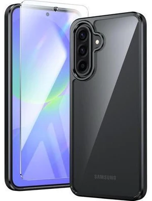 for Galaxy A36-5G Case: Military Grade Drop Protection Anti Yellowing Cell Phone Cover - Rugged Shockproof Protective Bumper Transparent Cases(Black) for Galaxy A36-5G Case: Military Grade Drop Protection Anti Yellowing Cell Phone Cover - Rugged Shockproof Protective Bumper Transparent Cases(Black)