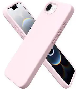 Compatible with iPhone 16e Case 6.1(2025) Liquid Silicone 3 Layers Full Covered Soft Gel Rubber Phone Case Shockproof Protective Cover with Anti-Scratch Microfiber Lining-Chalk Pink Compatible with iPhone 16e Case 6.1(2025) Liquid Silicone 3 Layers Full Covered Soft Gel Rubber Phone Case Shockproof Protective Cover with Anti-Scratch Microfiber Lining-Chalk Pink