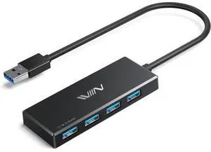 USB 3.0 Hub 4 Port USB Splitter Extender Portable Adapter Multiport Data Hub for Laptop Xbox Flash Drive HDD Console Camera Keyborad Mouse Windows Mac OS PC Not Designed to Charge Devices-Black USB 3.0 Hub 4 Port USB Splitter Extender Portable Adapter Multiport Data Hub for Laptop Xbox Flash Drive HDD Console Camera Keyborad Mouse Windows Mac OS PC Not Designed to Charge Devices-Black
