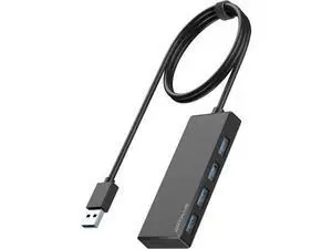 USB Hub, Multiport USB Splitter Adapter, 2 ft Long Cable USB 3.0 Hub, USB Extender for Laptop, PC, iMac, Surface Pro, MacBook, Mac Pro, Flash Drive, XPS, Mouse, HDD USB Hub, Multiport USB Splitter Adapter, 2 ft Long Cable USB 3.0 Hub, USB Extender for Laptop, PC, iMac, Surface Pro, MacBook, Mac Pro, Flash Drive, XPS, Mouse, HDD