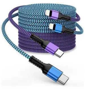10ft Lightning Cable USBC USB Type C to Lightning iPhone Charger Cord Fast Charging Lightening Wire for iPhone 14 Pro Max 14 Plus 13 Pro Max/13Pro/12/11/X/XR/XS/8 USB-C Lighting Cords - 2Pack 10ft Lightning Cable USBC USB Type C to Lightning iPhone Charger Cord Fast Charging Lightening Wire for iPhone 14 Pro Max 14 Plus 13 Pro Max/13Pro/12/11/X/XR/XS/8 USB-C Lighting Cords - 2Pack