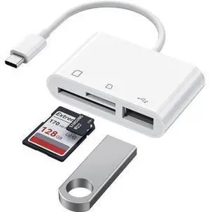 USB C to Micro SD TF Memory Card Reader 3-in-1 USB C Card Read Compatible with iPad Pro MacBook Pro/Air Chromebook USB Camera Card Reader Adapter for XPS Galaxy S10/S9 and More USB C Devices USB C to Micro SD TF Memory Card Reader 3-in-1 USB C Card Read Compatible with iPad Pro MacBook Pro/Air Chromebook USB Camera Card Reader Adapter for XPS Galaxy S10/S9 and More USB C Devices