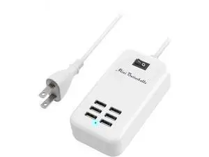 6 Ports USB Charger Hub Desktop US Plug AC Power Wall Travel Charging Adapter Slots Charging Station Extension Socket Outlet with Cable 6 Ports USB Charger Hub Desktop US Plug AC Power Wall Travel Charging Adapter Slots Charging Station Extension Socket Outlet with Cable