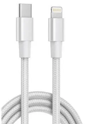 USB-C to Lightning Cable Nylon Braided Fast Charging Data Cable Braided Charging Cable 30000+ Plug Cycles Compatible with iPhone 14 13 12 11 Pro Max Xr Xs 8 and More USB-C to Lightning Cable Nylon Braided Fast Charging Data Cable Braided Charging Cable 30000+ Plug Cycles Compatible with iPhone 14 13 12 11 Pro Max Xr Xs 8 and More
