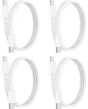 USB C to Lightning Cable 4Pack 3FT Type C Charger Fast Charging Cord Compatible for Apple iPhone 14/14 Pro/14Pro Max/13/13 Pro/12/12 Pro/11/11 Pro/XR/XS/X/8/8 Plus/iPad MFi Certified USB C to Lightning Cable 4Pack 3FT Type C Charger Fast Charging Cord Compatible for Apple iPhone 14/14 Pro/14Pro Max/13/13 Pro/12/12 Pro/11/11 Pro/XR/XS/X/8/8 Plus/iPad MFi Certified