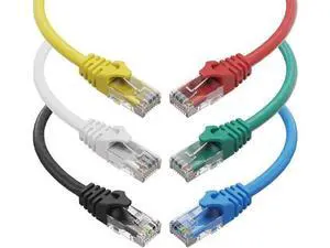 Cat6 Ethernet Cable 6 Feet (6 Pack) LAN, utp Cat 6, RJ45, Network Cord, Patch, Internet Cable- 6 ft Cat6 Ethernet Cable 6 Feet (6 Pack) LAN, utp Cat 6, RJ45, Network Cord, Patch, Internet Cable- 6 ft