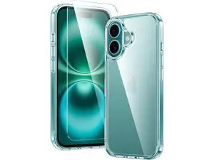 for iPhone 16 Case: Clear Military Grade Drop Protection Anti Yellowing Slim Case - Rugged Shockproof Protective Transparent Cell Phone Cover(Clear) for iPhone 16 Case: Clear Military Grade Drop Protection Anti Yellowing Slim Case - Rugged Shockproof Protective Transparent Cell Phone Cover(Clear)