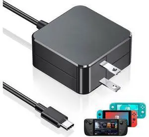 45W Charger for Steam Deck and Switch, AC Adapter Steam Charger Fast USB-C Steam Power Adapter for Nintendo Switch/Lite/OLED/Xbox Controller/Phone/Tablet/Laptop with 5.9FT USB Type C Cable 45W Charger for Steam Deck and Switch, AC Adapter Steam Charger Fast USB-C Steam Power Adapter for Nintendo Switch/Lite/OLED/Xbox Controller/Phone/Tablet/Laptop with 5.9FT USB Type C Cable